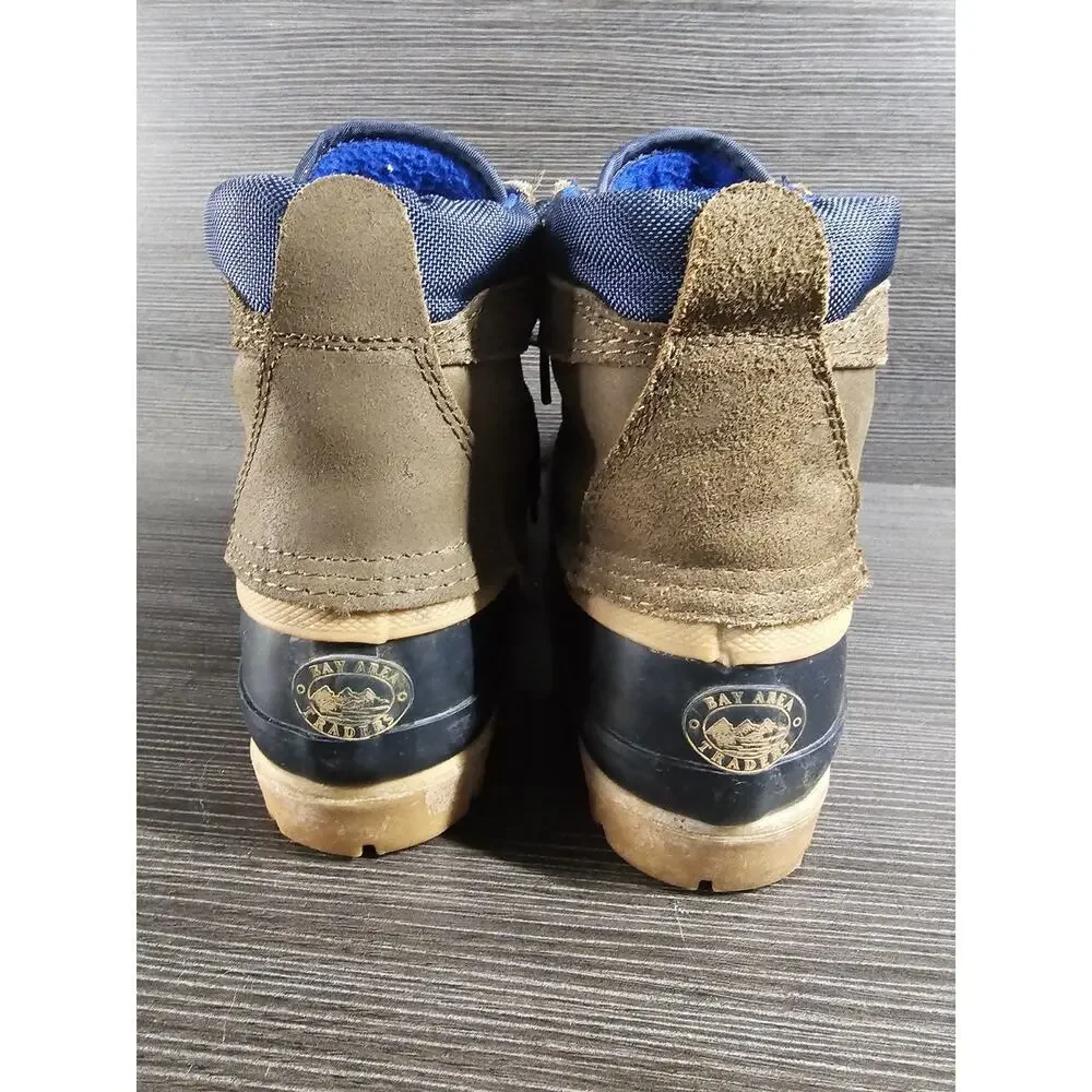 Vintage Women's Duck Boots Bay Area Traders Huntress Steel Shanks Size 9M Blue